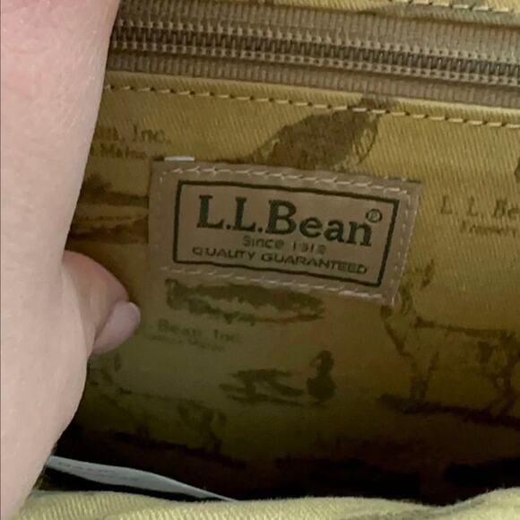 VTG Womens L.L. Bean Brown Leather Small Backpack Purse - Picture 2 of 5